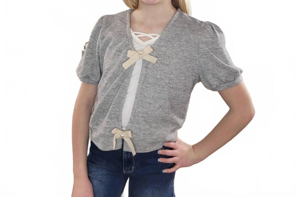 NEW HAYDEN LA zoe sweater in heather grey